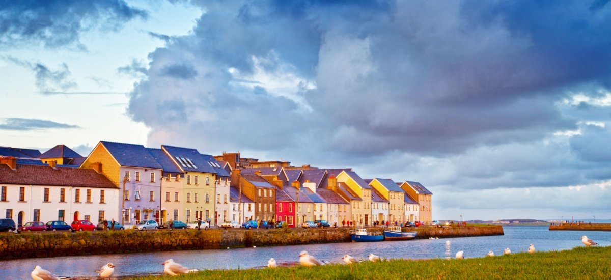 colourful houses in Galway