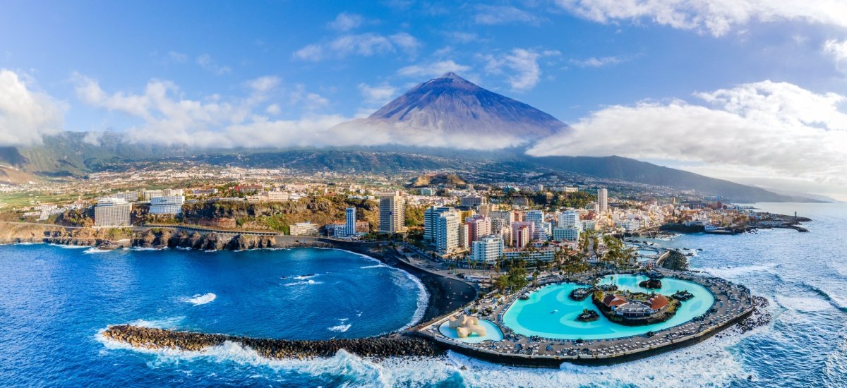 areial view of tenerife